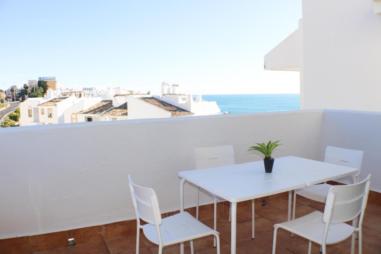 Appartamento Ático frente al mar - Vistas, piscina, terrazas, parking! Benalmádena Esterno foto