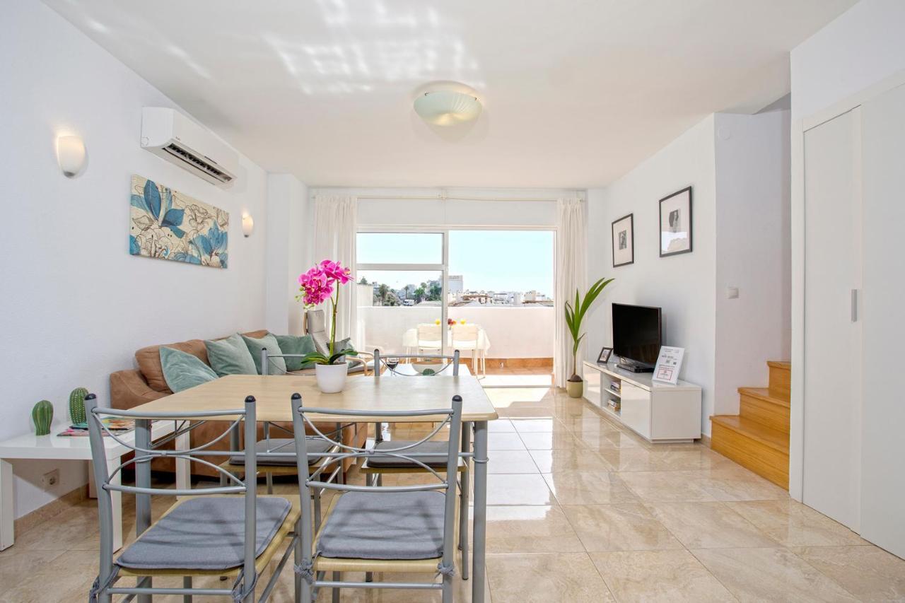 Appartamento Ático frente al mar - Vistas, piscina, terrazas, parking! Benalmádena Esterno foto