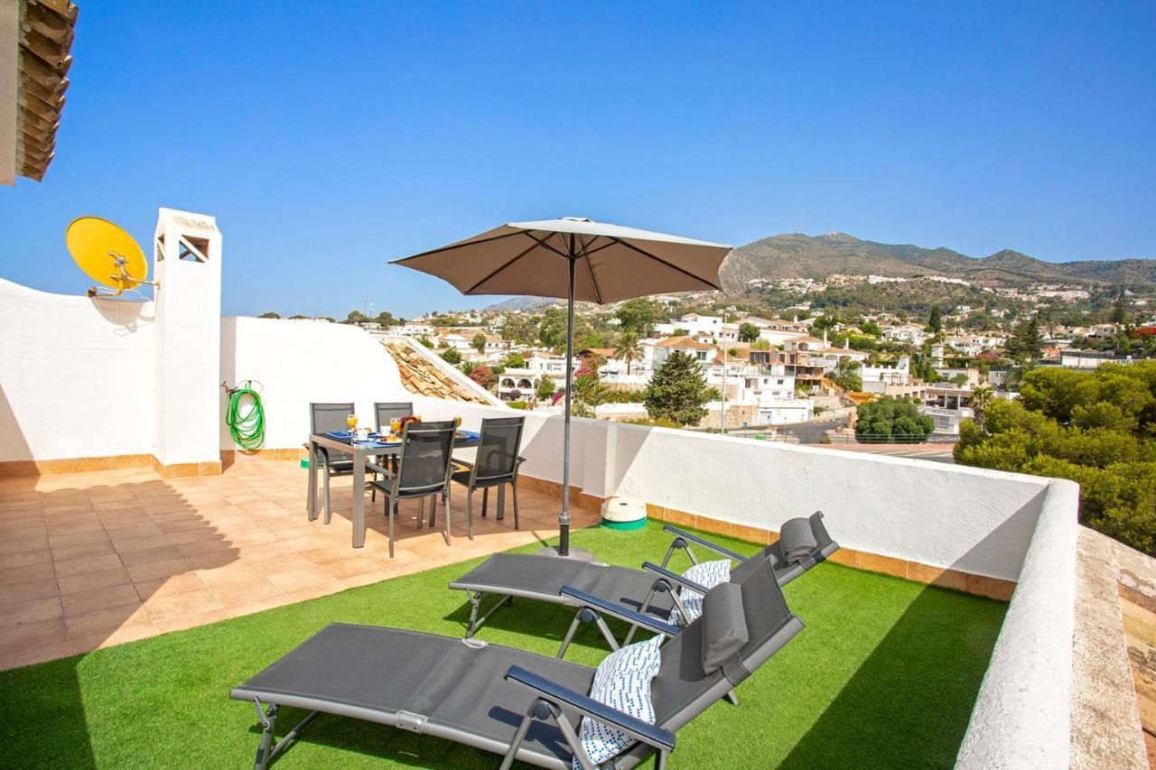 Appartamento Ático frente al mar - Vistas, piscina, terrazas, parking! Benalmádena Esterno foto